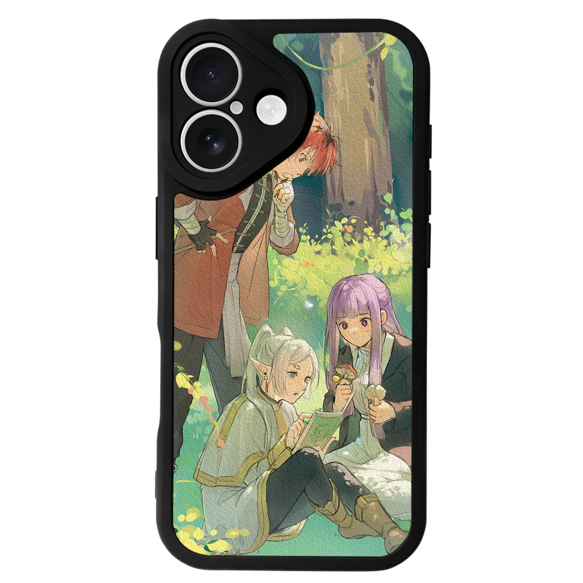 （画像用） 葬送のフリーレン Frieren 【iPhone 16シリーズ対応】シリコンスマホケース（レザー調） 材質：シリコン
